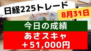Read more about the article あさスキャ　＋51,000円 8月31日